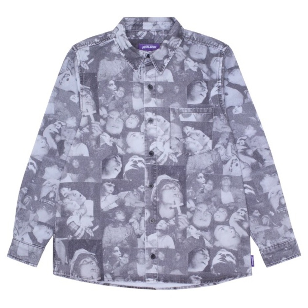 Fucking Awesome (FA) - “Praying Kids” L / S Twill Shirt